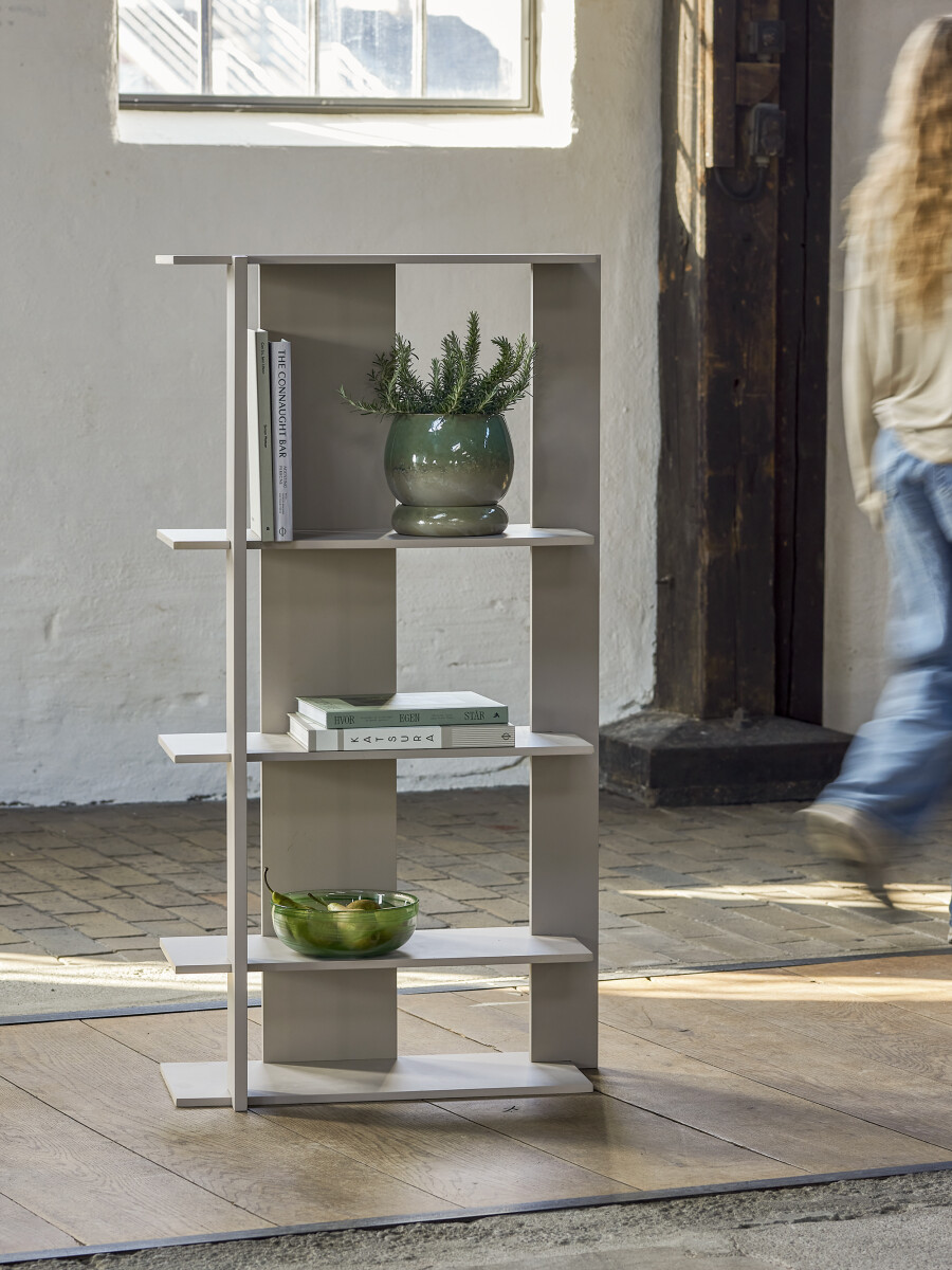 Bloomingville - Norvida Hylde Reol - 46X120X29 Cm - Grå - Mdf