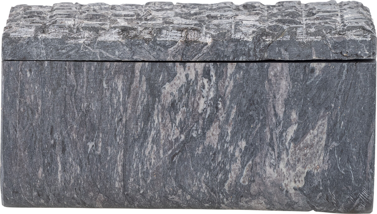 Bloomingville Krukke Med Låg - Nubia - Grå - Fedtsten - 650 Ml