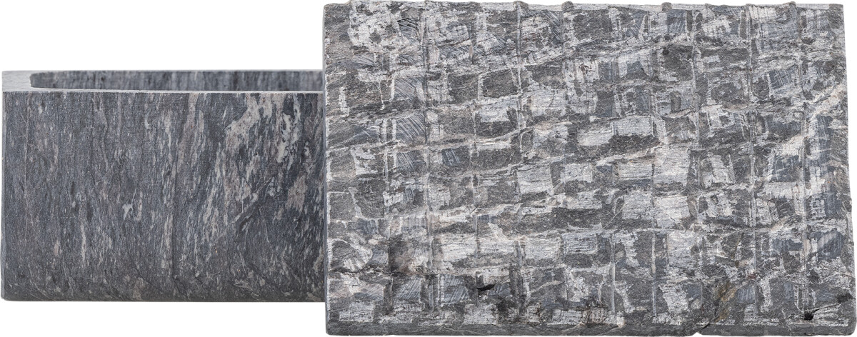 Bloomingville Krukke Med Låg - Nubia - Grå - Fedtsten - 650 Ml