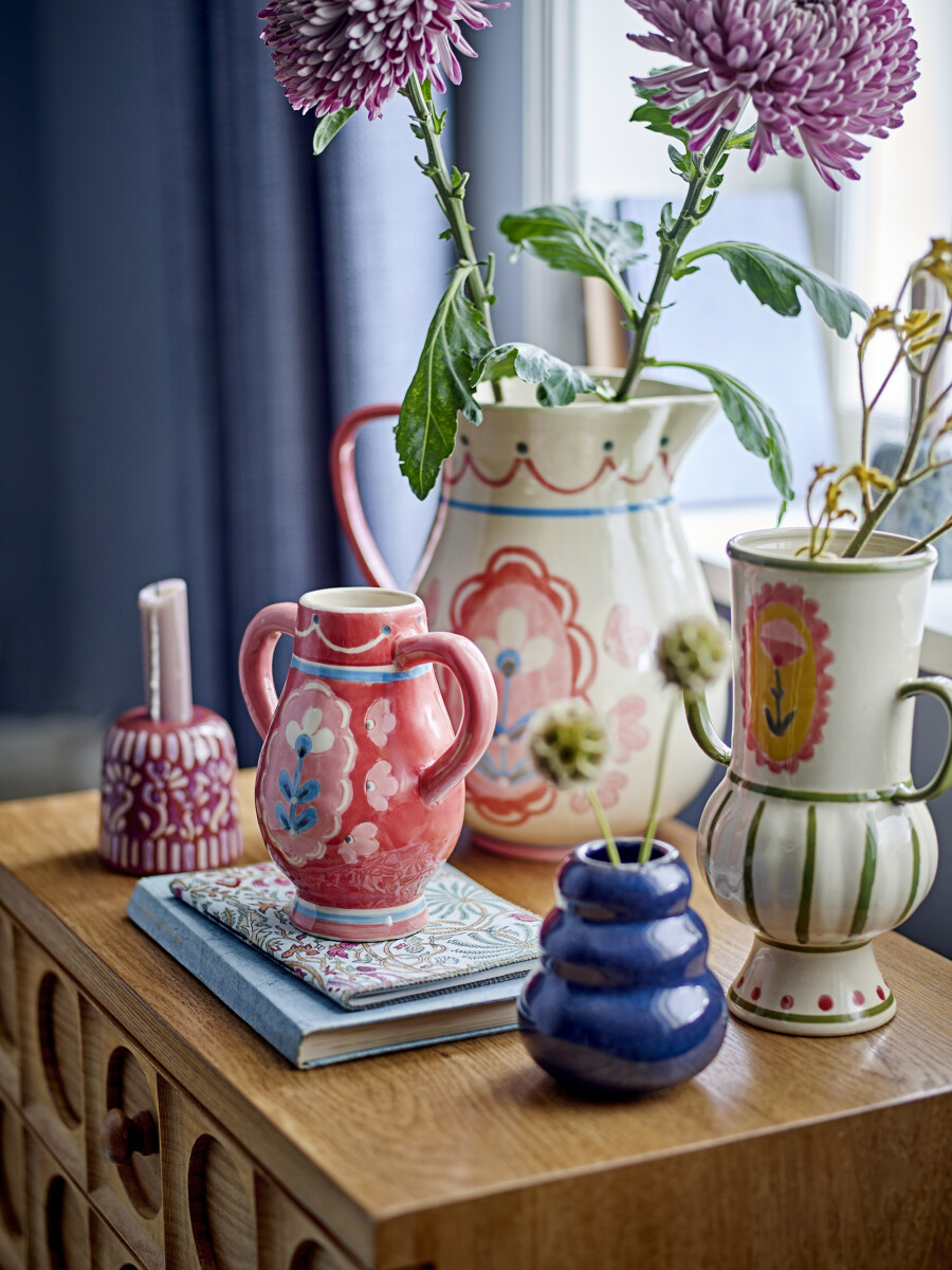 Bloomingville - Odina Kande Til Vand - Rosa - Stentøj Keramik