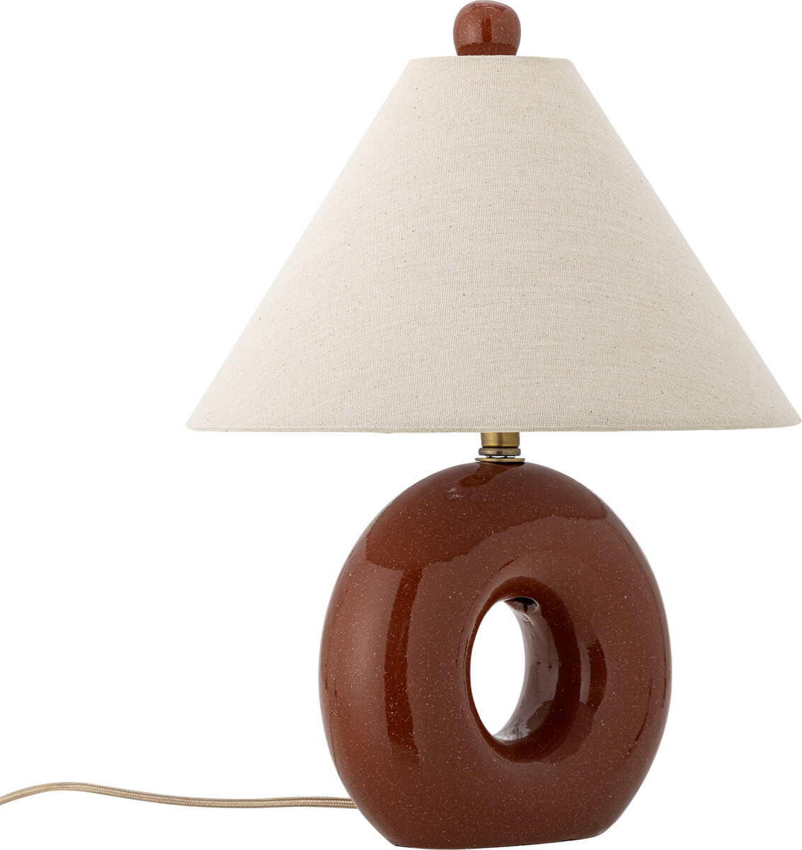 Bloomingville - Panja Bordlampe - Rød - H 42 Cm - Keramik
