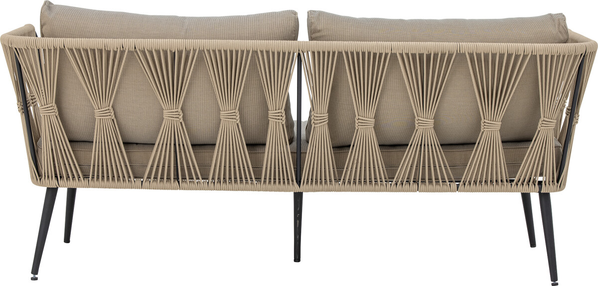 Bloomingville - Pavone Sofa - Brun - Metal - Havesofa - Flet