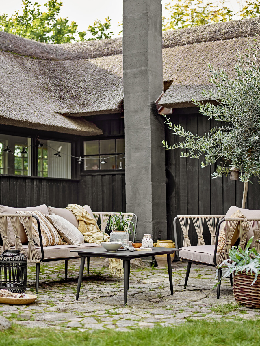 Bloomingville - Pavone Sofabord - Sort - Fiber Cement