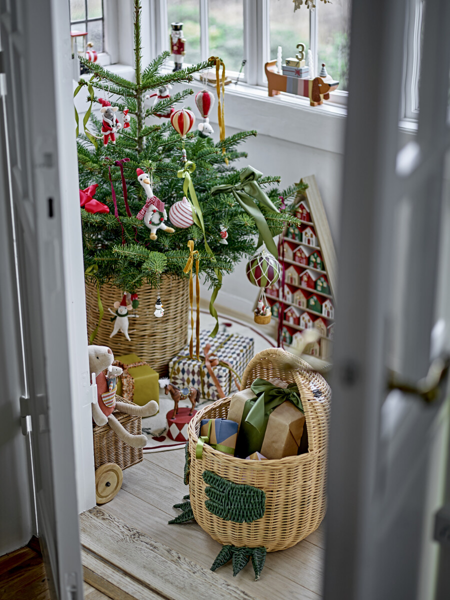 Bloomingville - Peo Ornament Julefigur Sæt - Rød - Uld - 2 Stk
