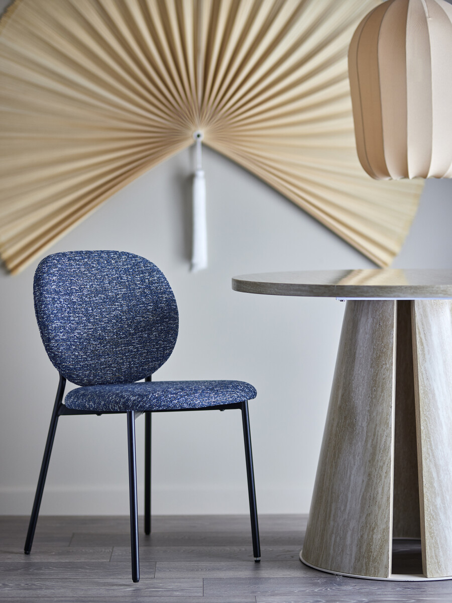 Bloomingville - Percey Spisebordsstol - Blå - Plywood