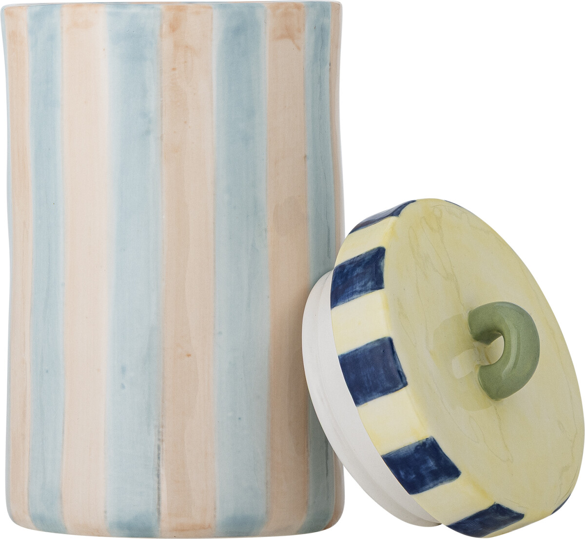 Bloomingville - Krukke Med Låg Phoenix - Stentøj - 20 5X10 5 Cm