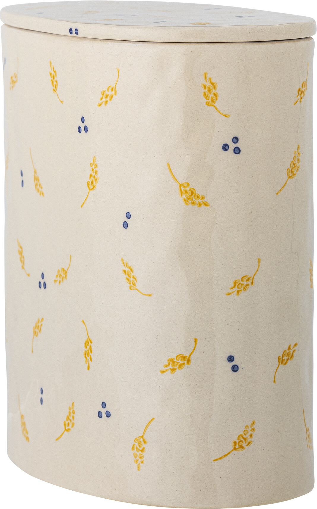 Bloomingville - Pippine Krukke Med Låg - Hvid - Stentøj Keramik