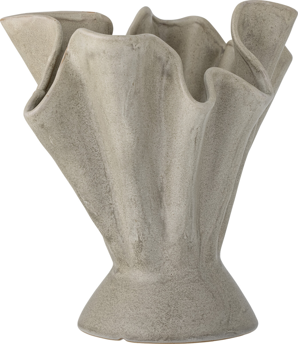Bloomingville - Plier Vase - Natur - Stentøj Keramik - H 30 5 Cm
