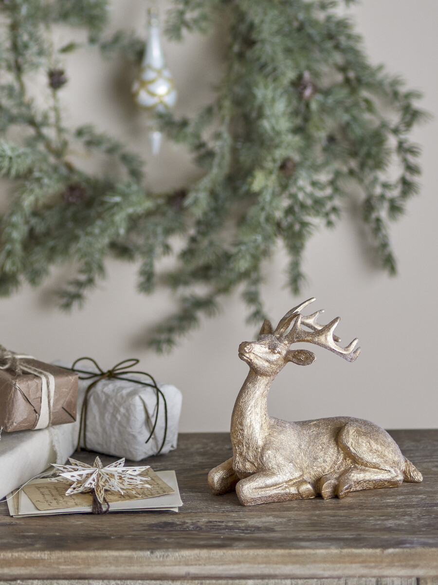 Bloomingville Julepynt - Danser Figur - Liggende - Guld - Polyresin