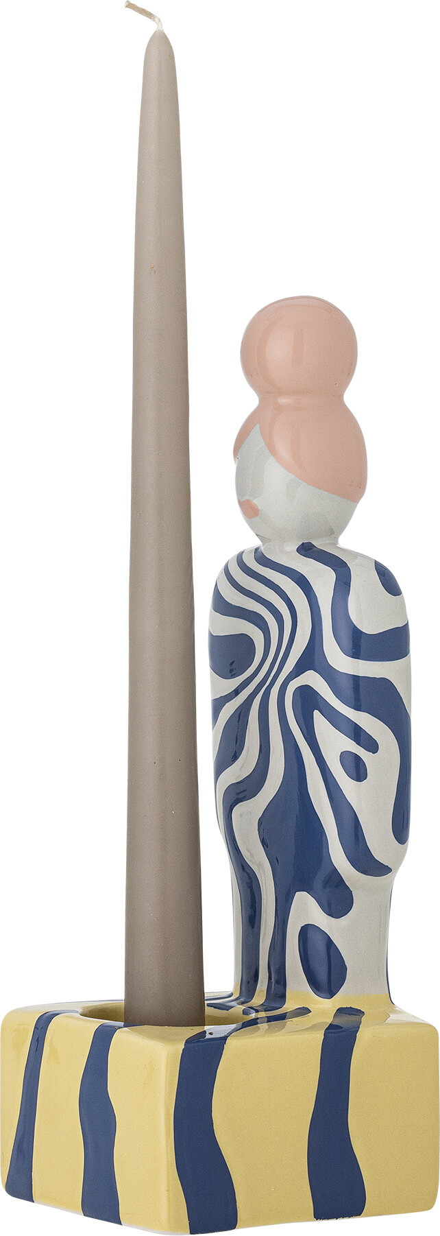 Bloomingville - Fyrfadsstage Priya - Stentøj - 10X25X9 Cm