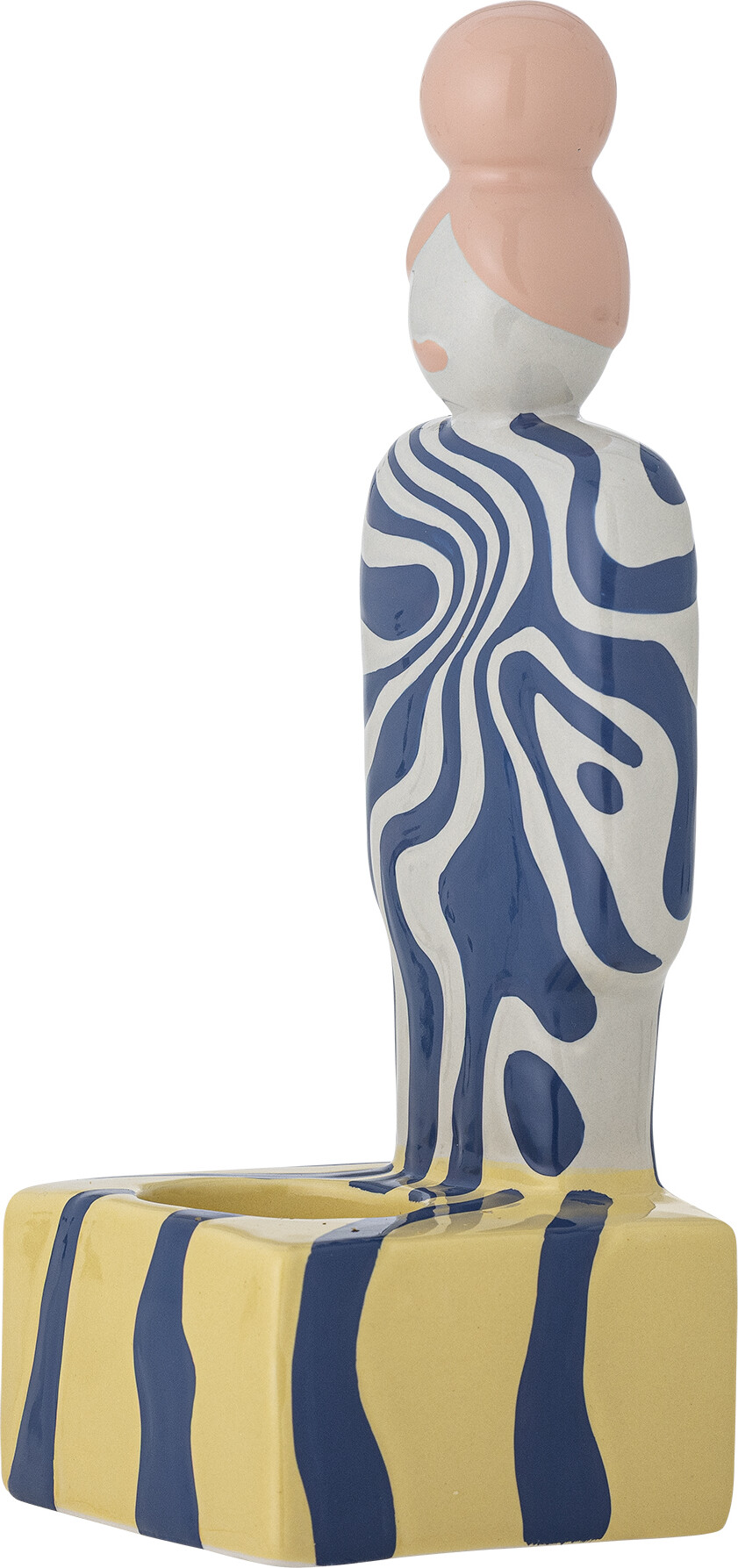 Bloomingville - Fyrfadsstage Priya - Stentøj - 10X25X9 Cm