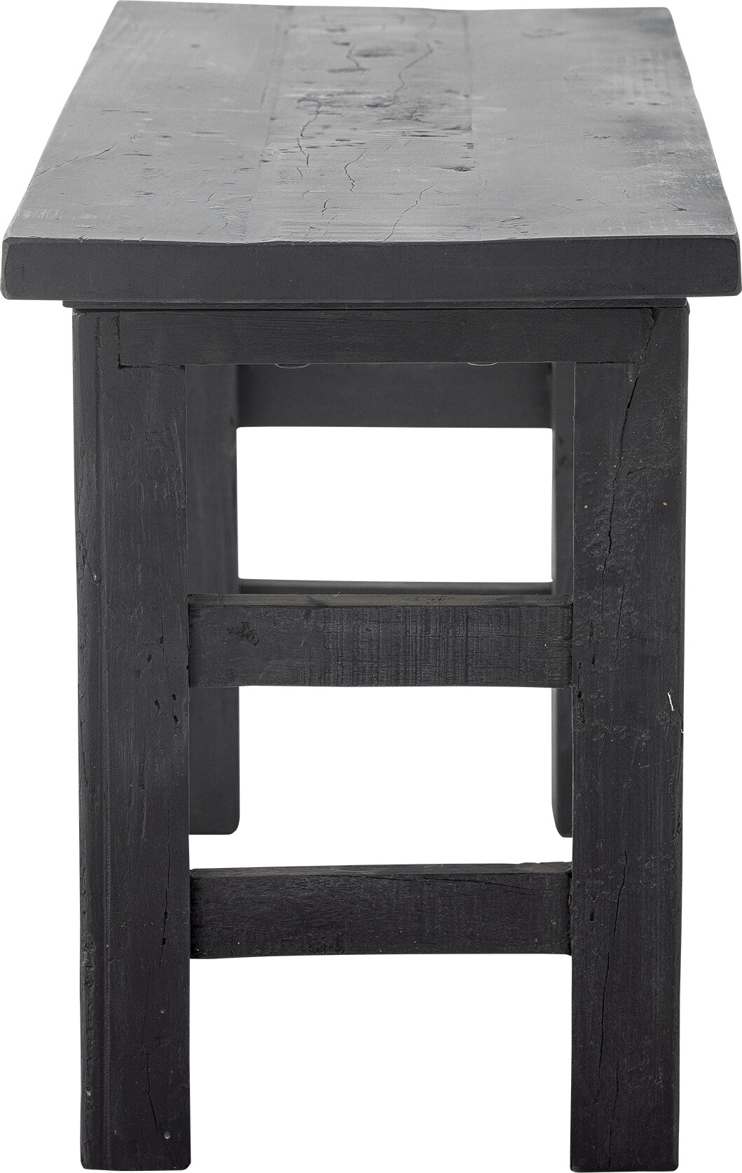 Bloomingville - Riber Bænk - Sort - Genanvendt Træ - Indendørs