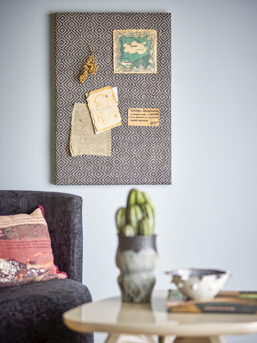 Bloomingville - Opslagstavle - Rivalta - Sort - Mdf - 48X71 Cm