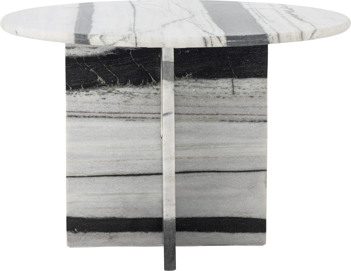 Bloomingville - Rosito Sofabord - Hvid - Marmor - Rundt - 41 Cm