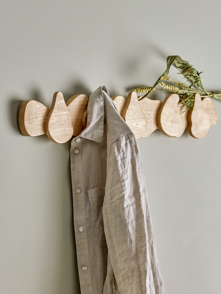 Bloomingville - Ross Knagerække - Natur - Gummitræ - L 70 Cm
