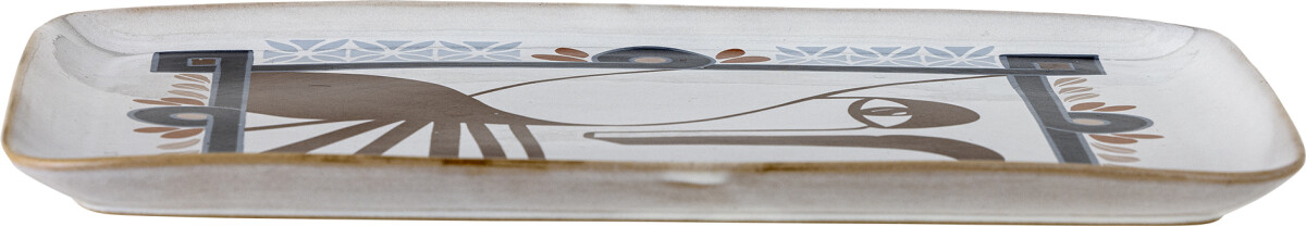 Bloomingville - Rudaur Serveringsfad - Blå - Stentøj Keramik