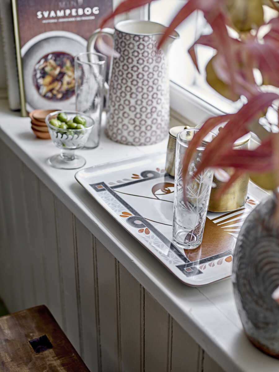 Bloomingville - Rudaur Serveringsfad - Blå - Stentøj Keramik