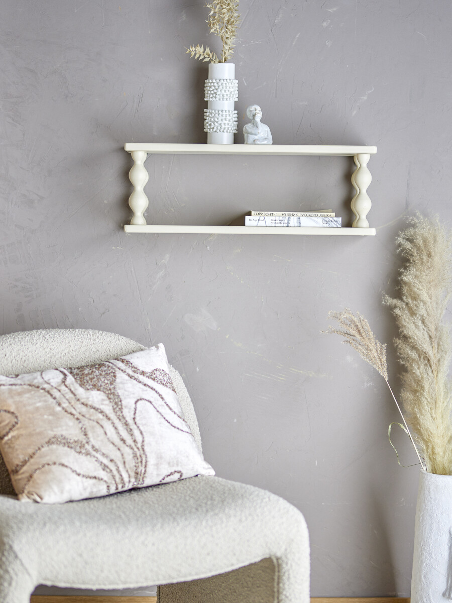 Bloomingville - Salino Hylde Til Væg - Mdf Træ - Hvid