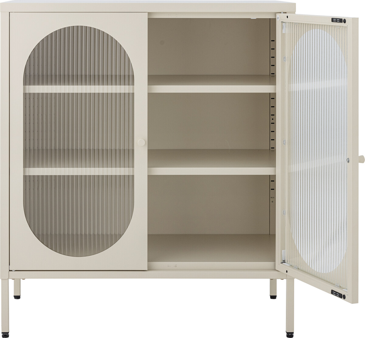 Bloomingville - Salvo Skab - Natur - Metal - 80X90X40 Cm