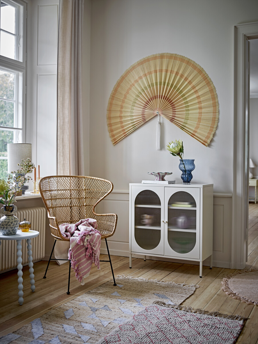 Bloomingville - Salvo Skab - Natur - Metal - 80X90X40 Cm