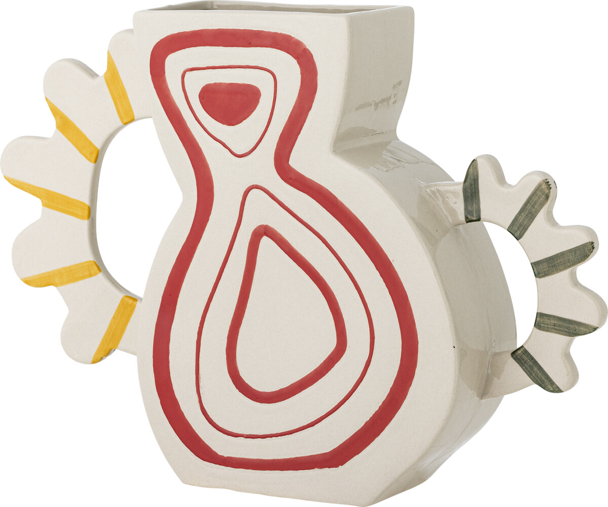 Bloomingville - Samila Vase - Multifarvet - Stentøj - H 26 Cm