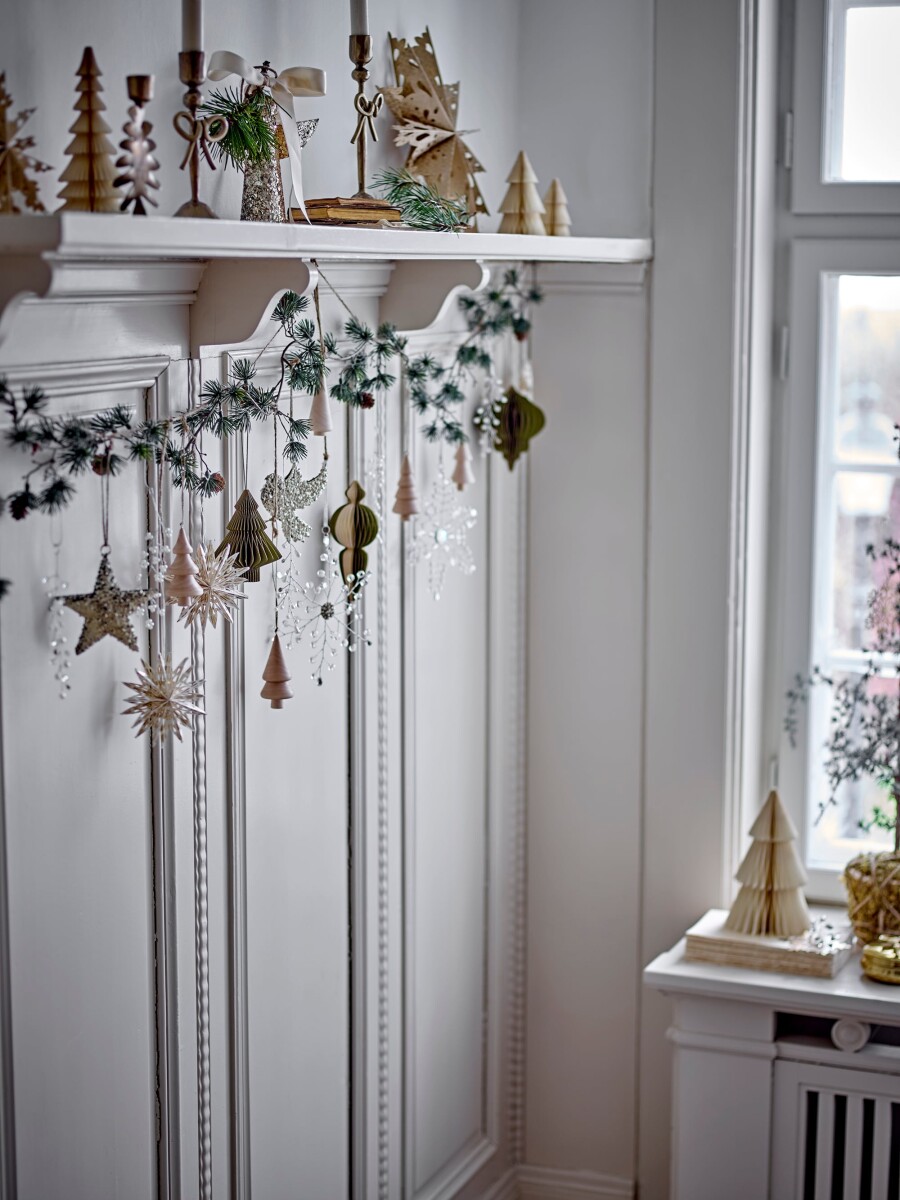 Bloomingville - Sarika Juleornament - Fugl - Guld - Metal