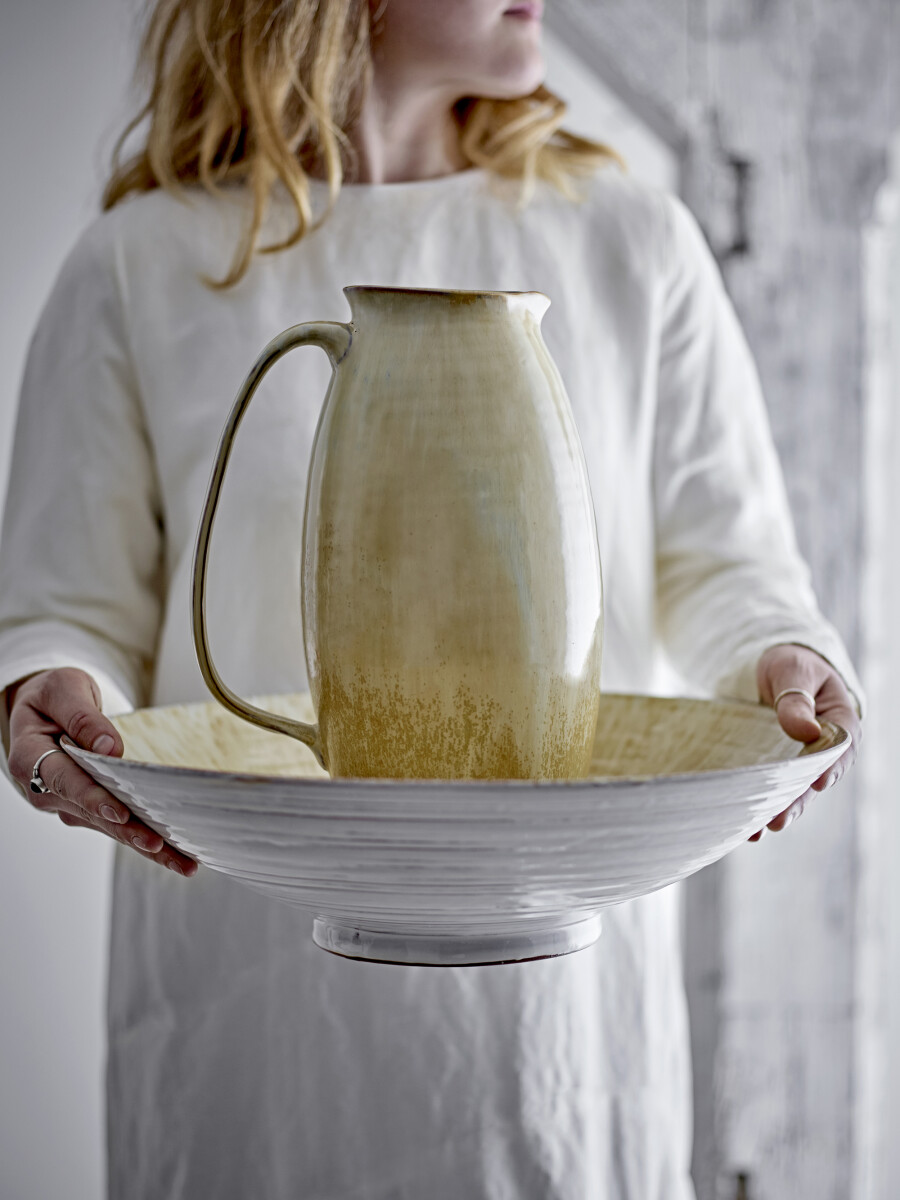 Bloomingville - Saskia Serveringsskål - Natur - Stentøj Keramik
