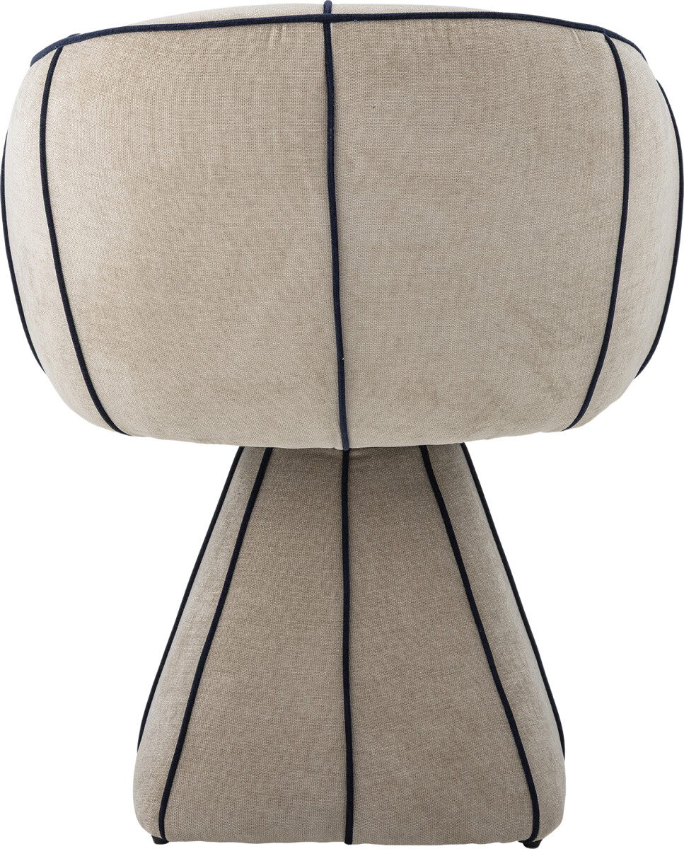 Bloomingville - Semilie Loungestol Med Drejefod - Natur - Plywood