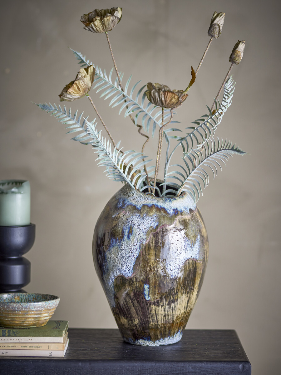 Bloomingville - Senja Vase - Brun - Stentøj Keramik