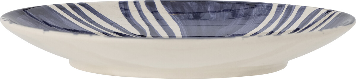 Bloomingville - Shama Tallerken - Blå - Stentøj - Ø 27 Cm