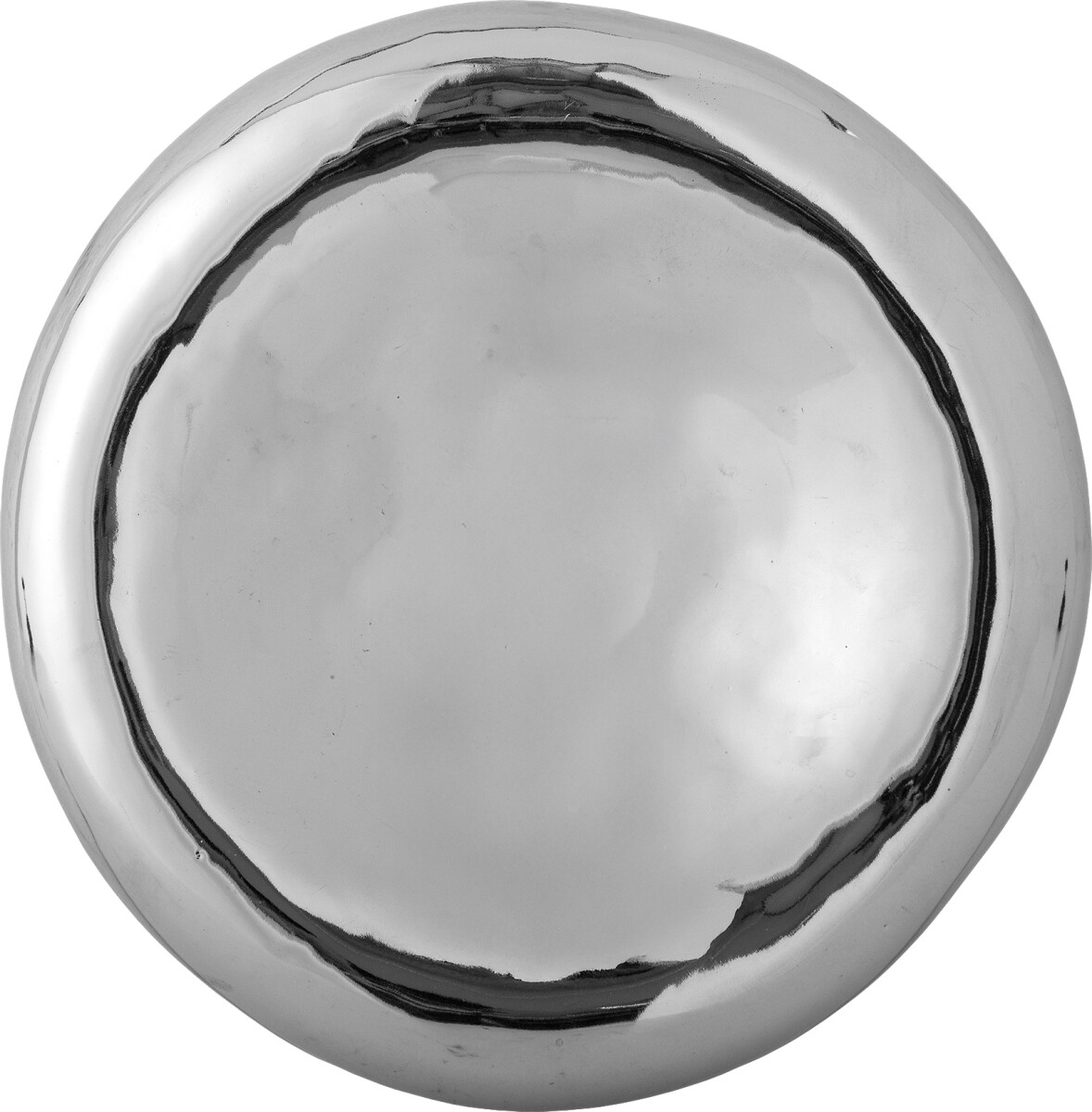 Bloomingville - Shine Skål - Sølv - Stentøj Keramik - Ø 23 Cm