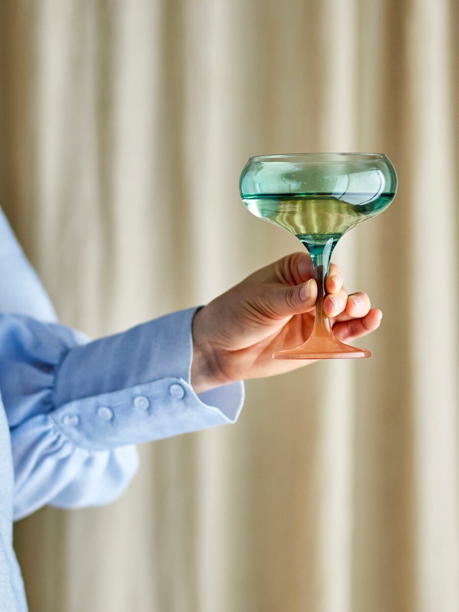 Bloomingville - Signe Cocktailglas - Multifarvet - 6 Stk