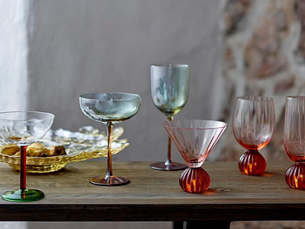 Bloomingville - Signe Cocktailglas - Multifarvet - 6 Stk