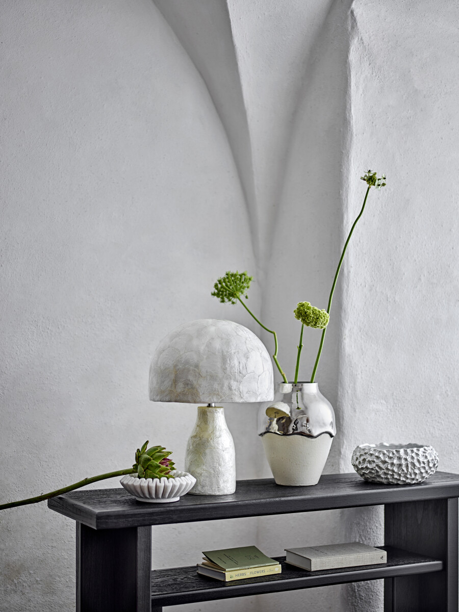 Bloomingville - Silvio Vase - Sølv - Stentøj Keramik