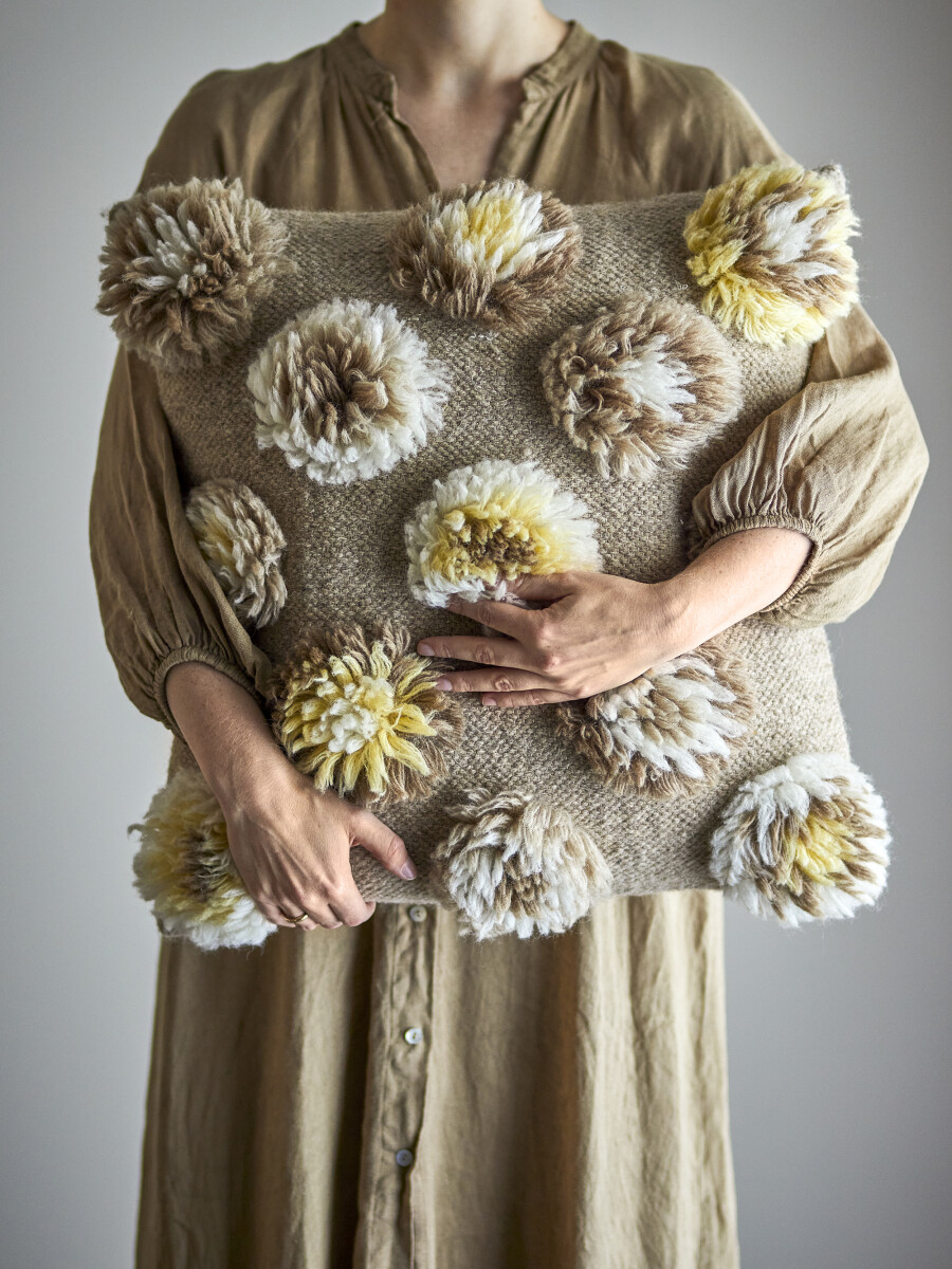 Bloomingville - Somma Pude - Gul - Uld