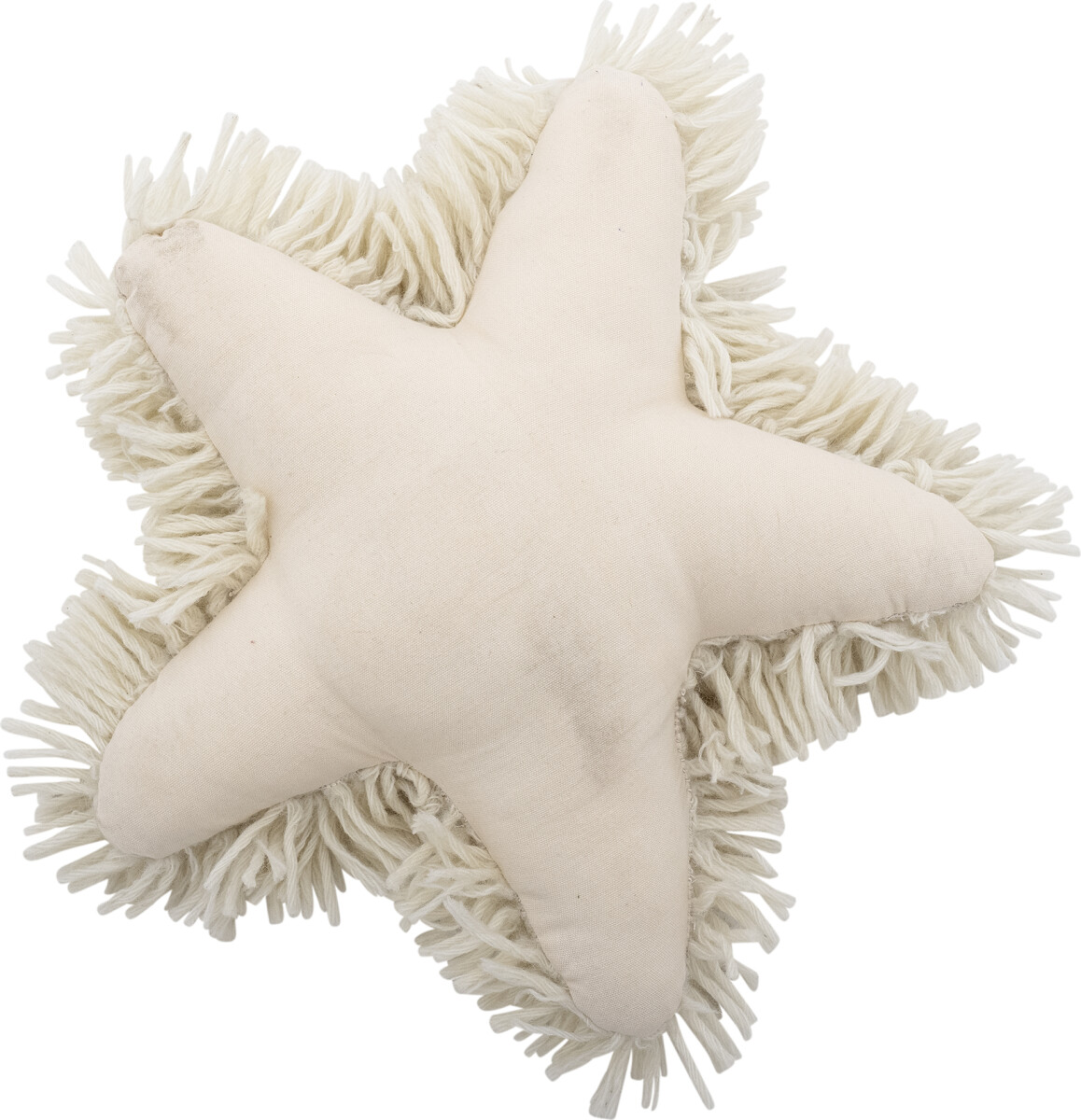 Bloomingville - Star Pude - Natur - Uld - 45X45 Cm