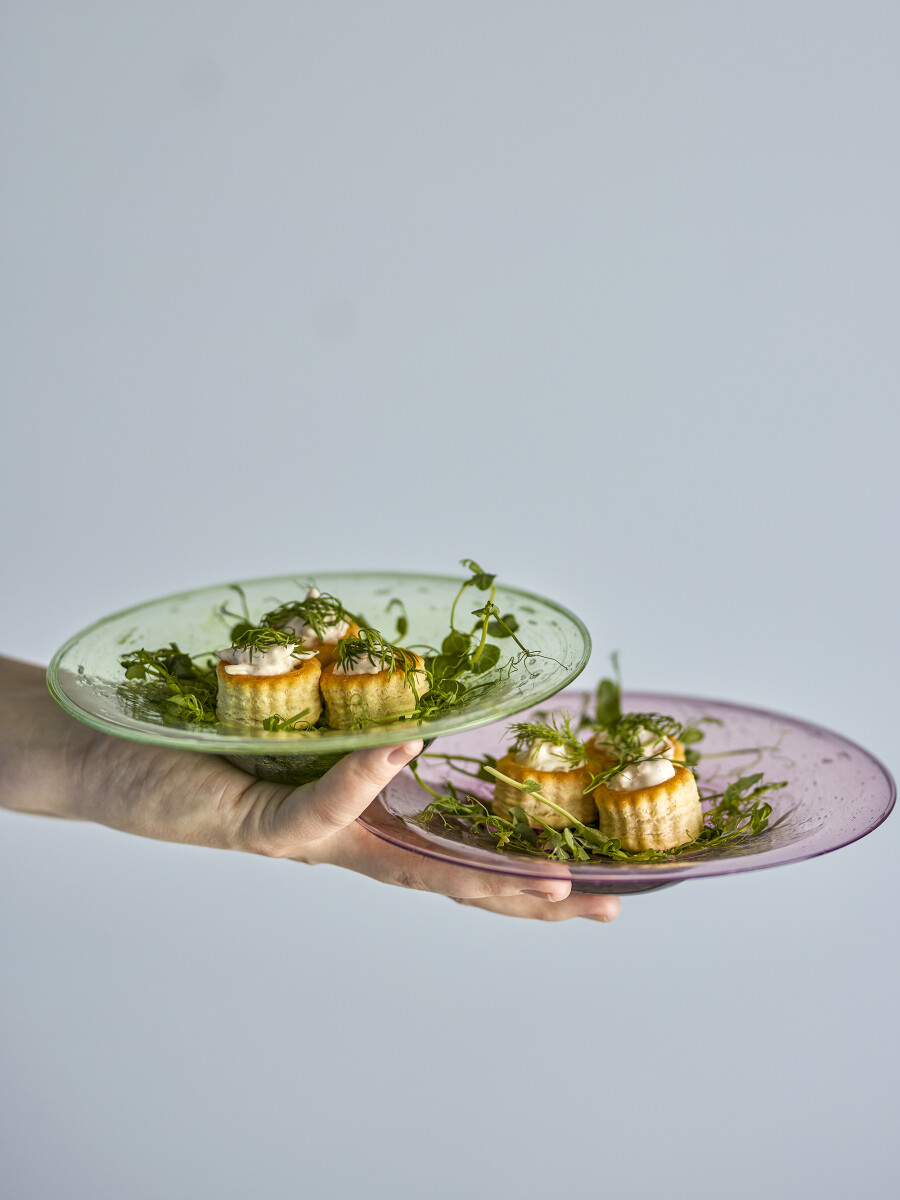 Bloomingville - Sunil Tallerken - Grøn - Glas - 2 Stk