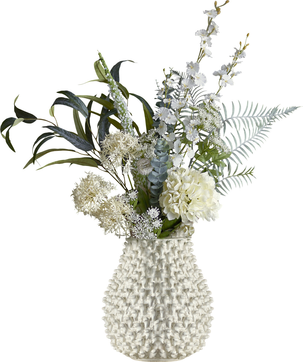 Bloomingville - Symphonie Kunstig Blomster Buket - Hvid - 103 Cm