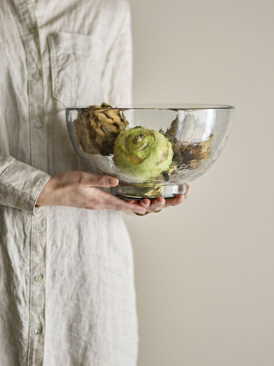 Bloomingville - Taro Skål - Klar - Genanvendt Glas