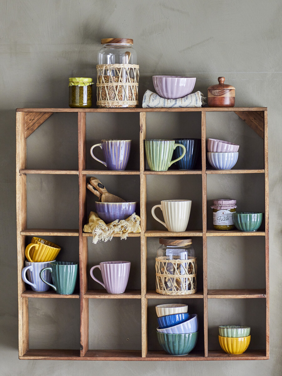 Bloomingville - Tilo Hylde Til Væg - Brun - Genanvendt Træ