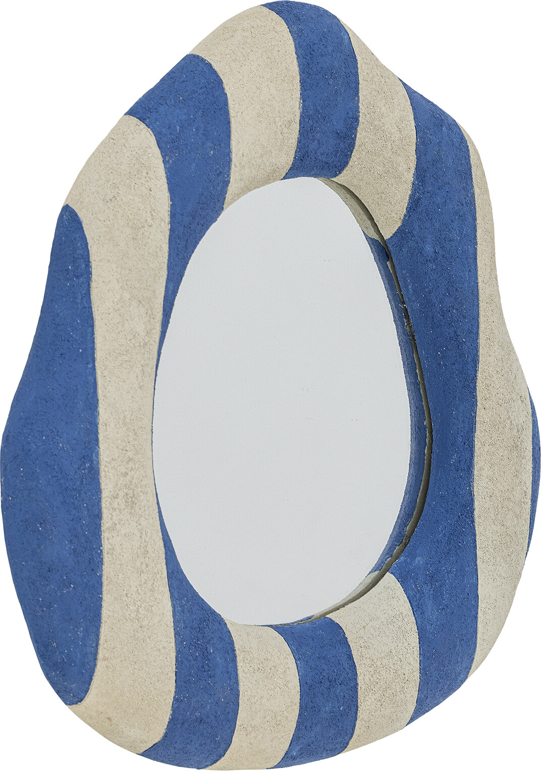 Bloomingville - Travis Spejl Til Væg - Blå - Polyresin