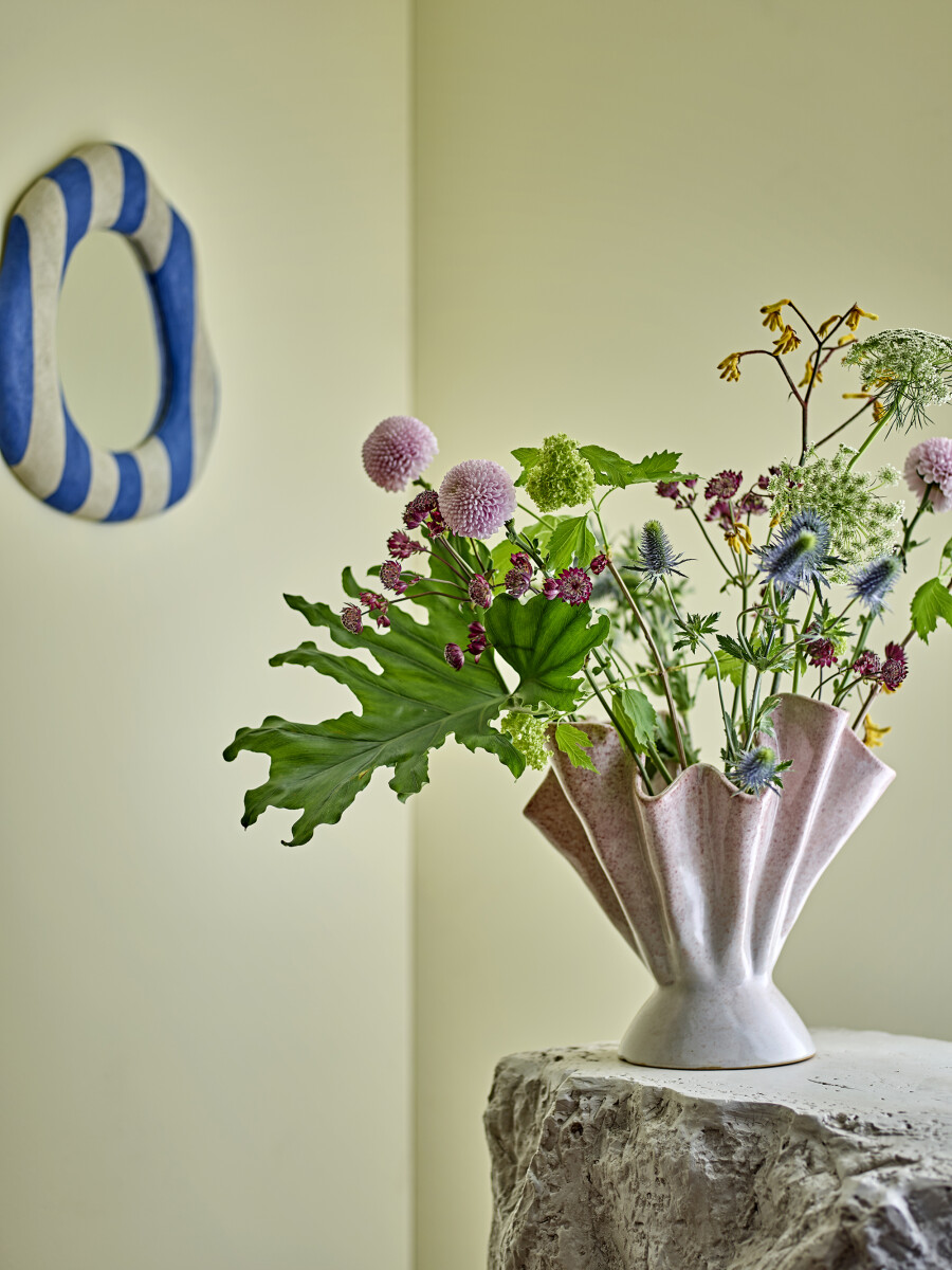 Bloomingville - Travis Spejl Til Væg - Blå - Polyresin