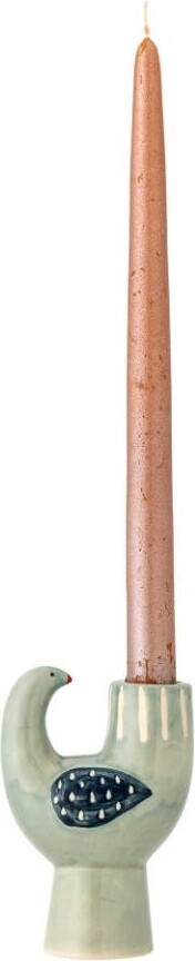 Bloomingville - Trudy Lysestage - H12 5 Cm - Blå - Stentøj Keramik