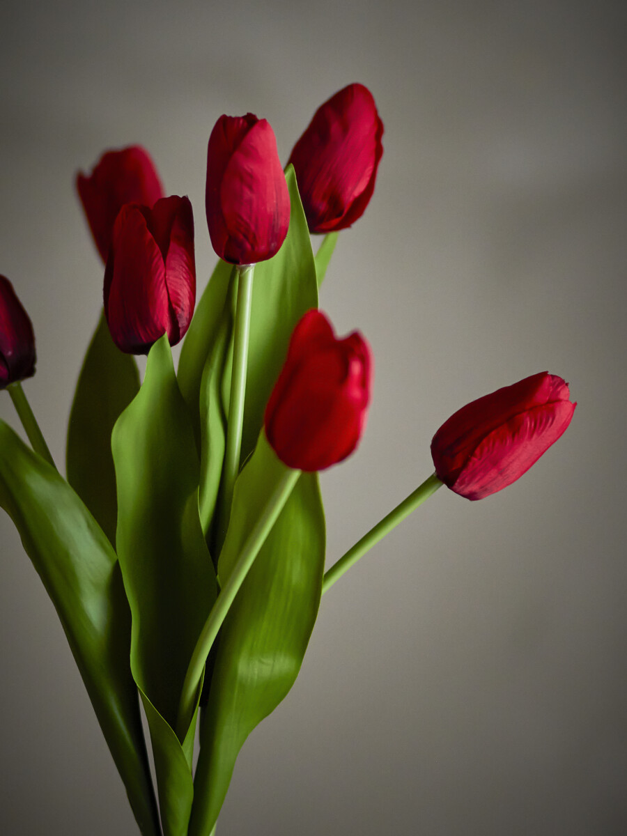 Bloomingville - Tulip Buket - Rød - Kunstige Blomster