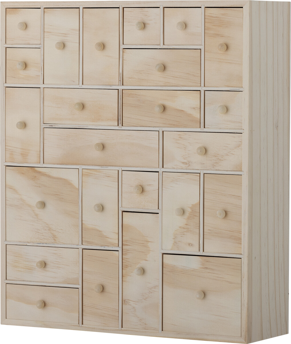 Bloomingville - Valery Kasse Med Skuffer - Natur - Fyrretræ