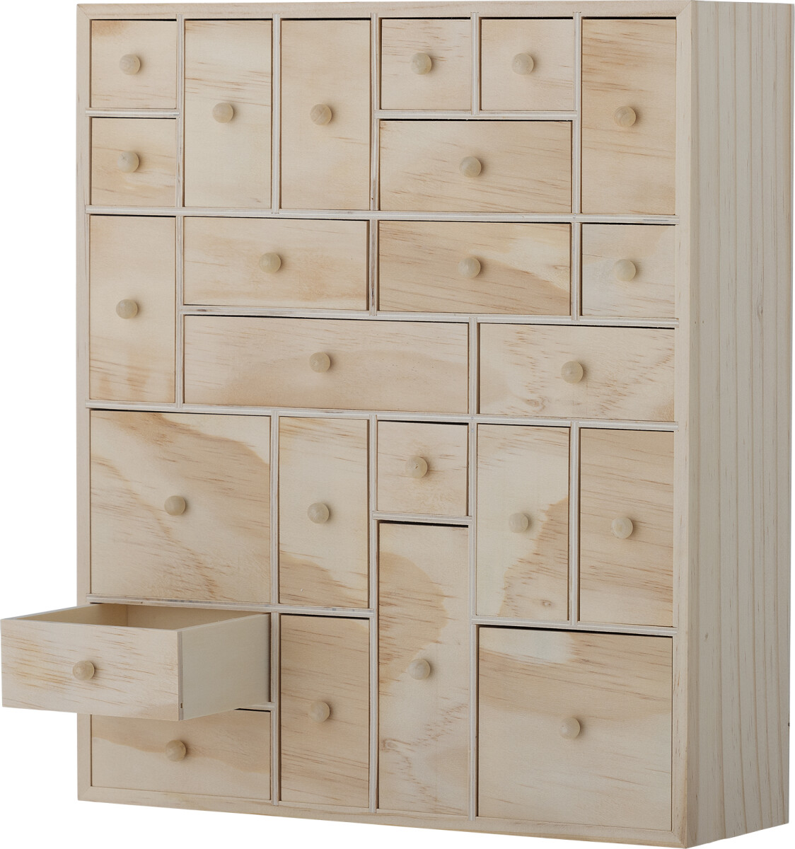 Bloomingville - Valery Kasse Med Skuffer - Natur - Fyrretræ