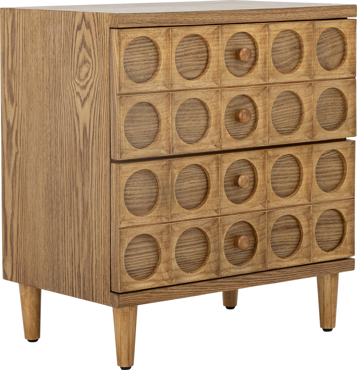 Bloomingville - Vester Kommode Med Skuffer - Dybde 35 Cm - Brun - Mdf