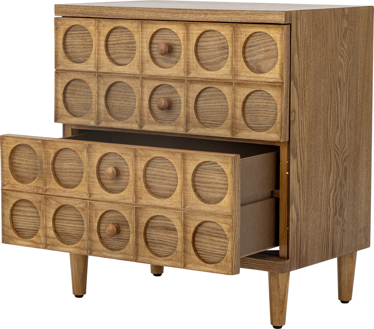 Bloomingville - Vester Kommode Med Skuffer - Dybde 35 Cm - Brun - Mdf