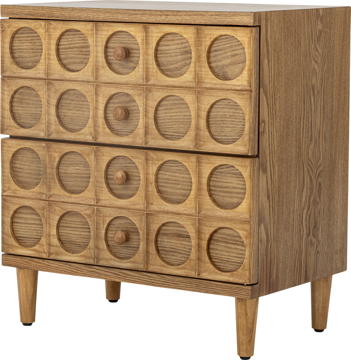 Bloomingville - Vester Kommode Med Skuffer - Dybde 35 Cm - Brun - Mdf