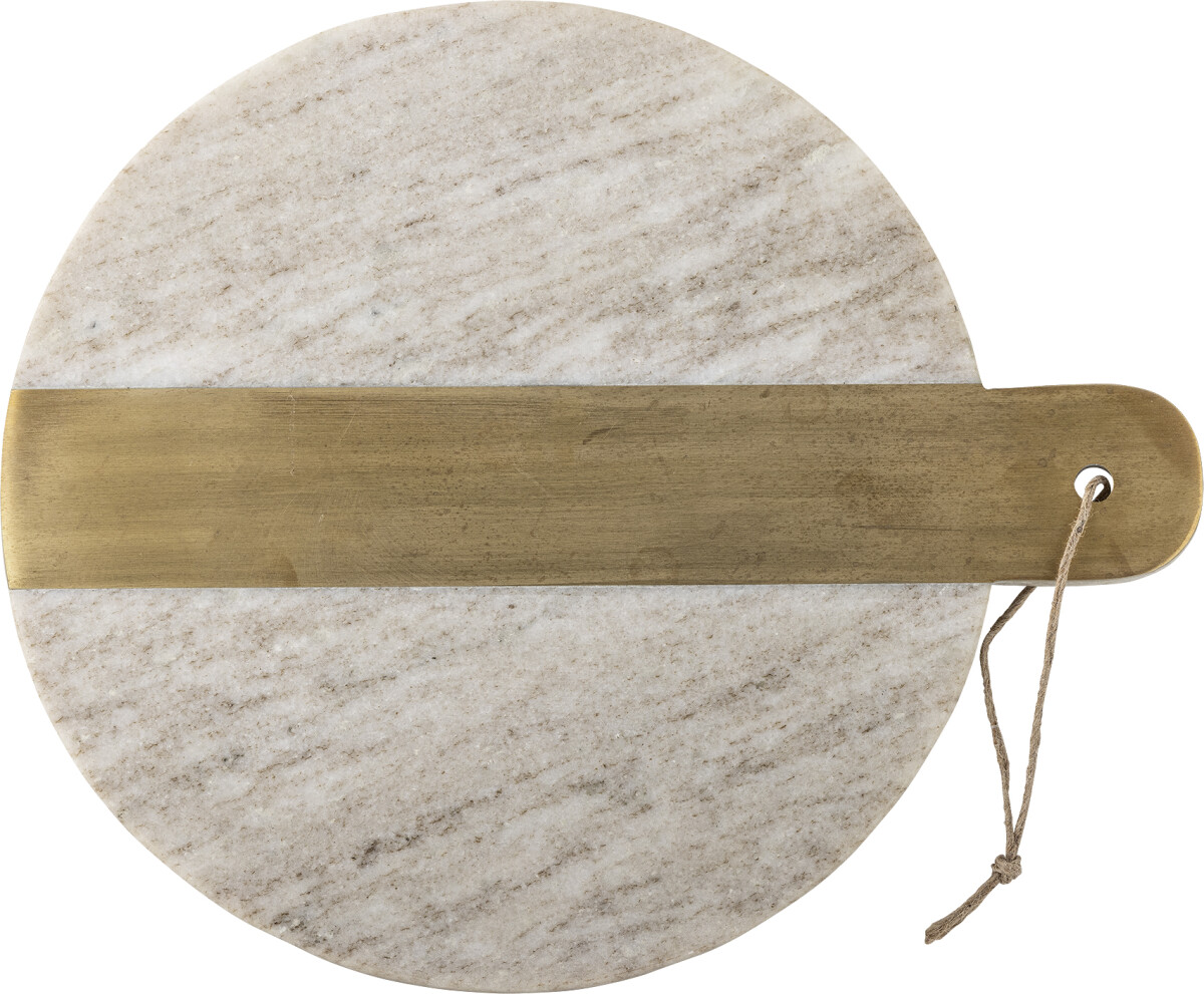 Bloomingville - Villette Skærebræt - Rundt - Natur - Marmor